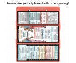 WhiteCoat Clipboard® Trifold - Coral Occupational Therapy Edition